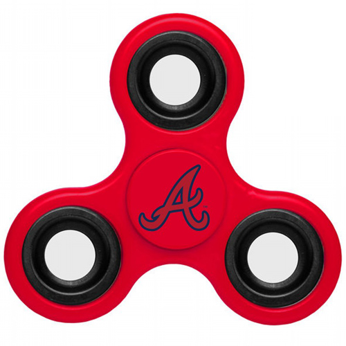 MLB Atlanta Braves 3 Way Fidget Spinner A55 - Red - Click Image to Close